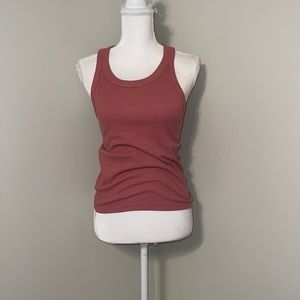 Ribbed high neck tank
